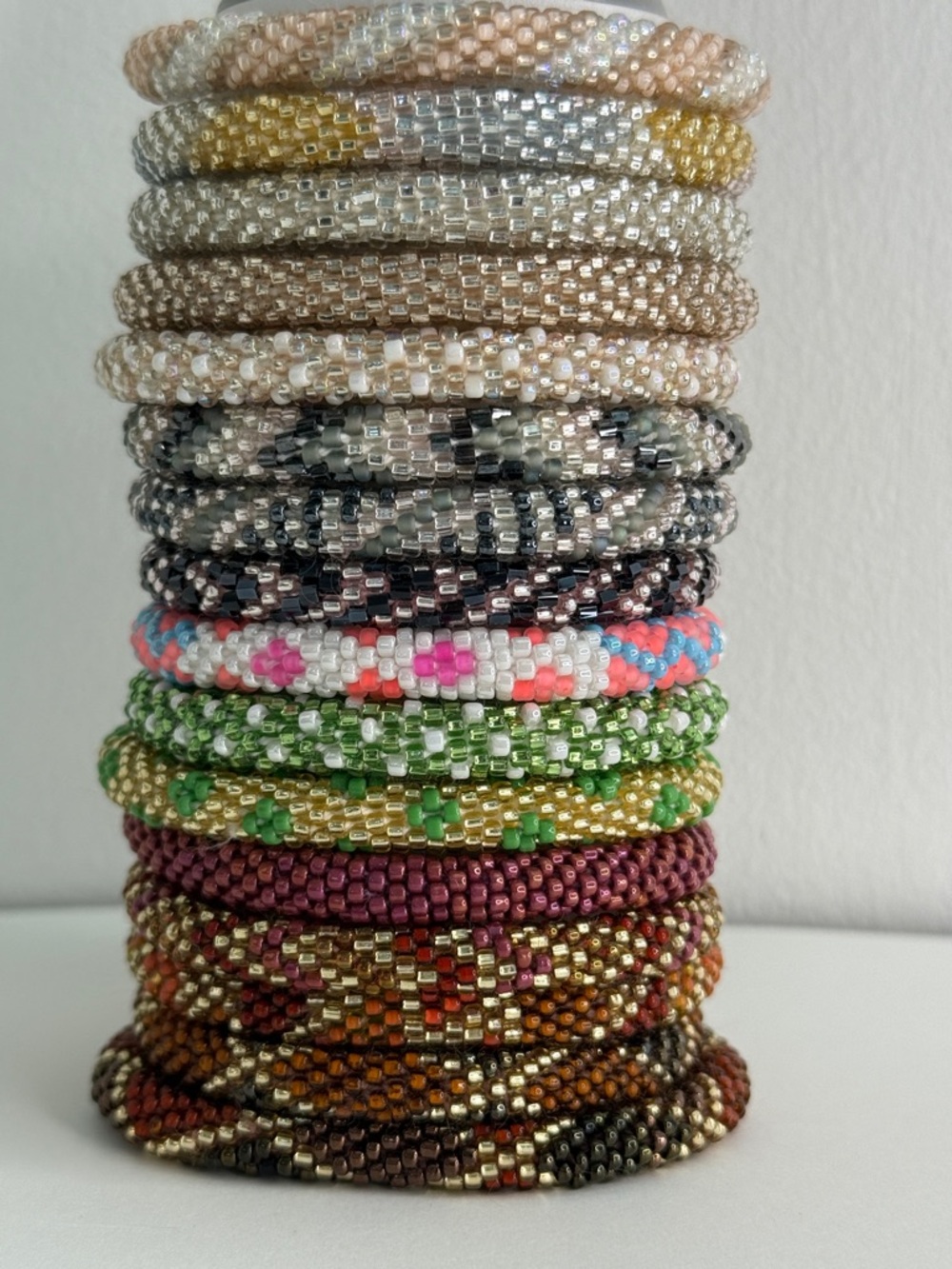 Lily and Laura Multicolor Beaded Bracelet Set - 16
